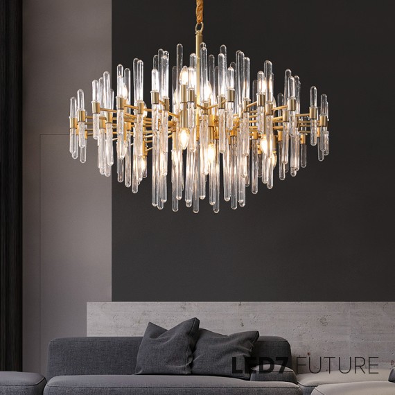 Loft Industry Modern - Tube Bunch Chandelier